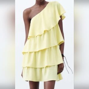 Zara yellow dress